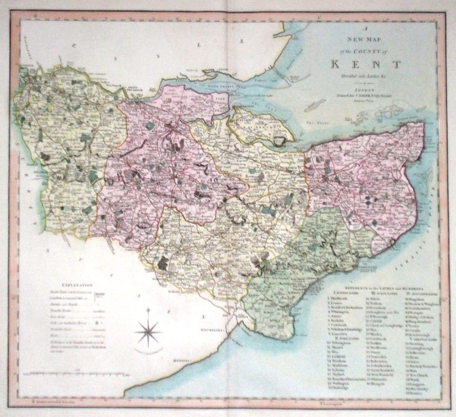 Antique Maps of Kent